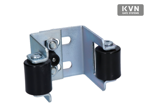 W465R Horní doraz brány 160x80x105x4mm, regulovatelná šířka 41-86mm, bíly zinek